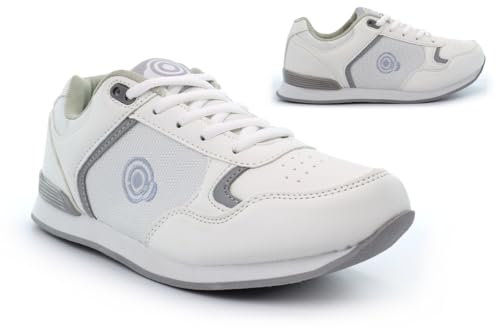 Womens Bowling Shoes Womens Bowling Trainers Ladies Lawn Bowls Trainers Lawn Bowling Shoes Womens Lawn Bowling Shoes Lace Up White 5 UK