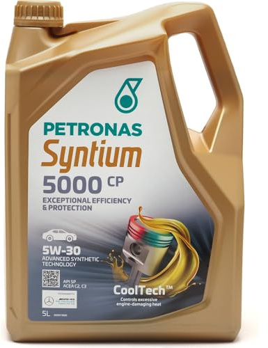 PETRONAS Motoröl 5W-30 SYNTIUM Synthetiköl Motor Öl ACEA C2 5000 CP 5L Kompatibel mit OPEL MOVANO B Kipper X62, FORD RANGER TKE, RENAULT CLIO Grandtour KR0/1 CLIO I B/C57, 5/357, FIAT GRANDE PUNTO 199