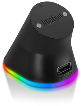 imation RGB Charging Dock for Logitech G403 PRODIGY/G502/G502 X PLUS/G502 X LIGHTSPEED/G703/G903/G703 Hero/G PRO X Superlight/G PRO Wireless (IMCD300) (Black)