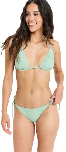 Roxy, Beach Classics Tiki Trit Traje de dos piezas, Mujer, XS, Basil