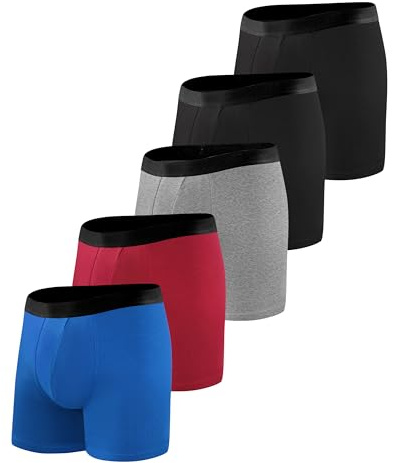 BEENIUBEE Paquete de 5 pantalones de incontinencia para hombre, lavables con almohadillas protectoras ultra absorbentes, a prueba de fugas, reutilizables, control de olores, para salir después de la