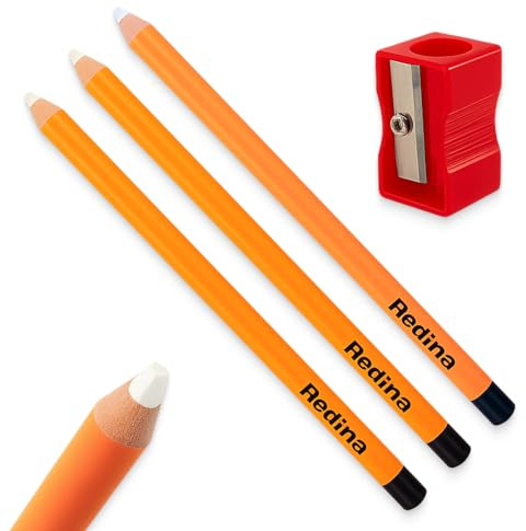 Stylo gomme 3 pièces – Effaçage précis et net pour enfants, étudiants et artistes, design innovant en forme de stylo, avec taille-crayon inclus, couleur orange, 18 cm de long, 9,6 mm de diamètre