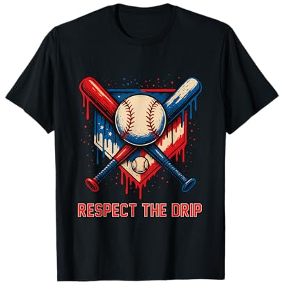 Design Graffiti pour garçons Respect The Drip Baseball T-Shirt