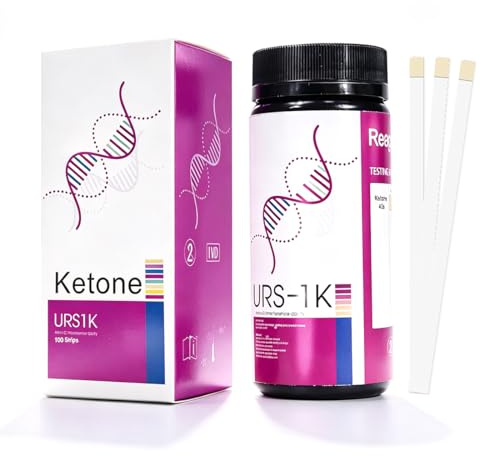 100 Strisce per la misurazione dei chetoni nelle urine | Dieta Keto e chetogenica | Monitoraggio preciso dei chetoni | Per il supporto della dieta