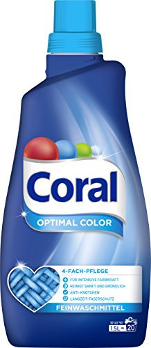 Coral flüssig Feinwaschmittel Optimal Color 40 WL 2er Pack (2 x 20 WL)
