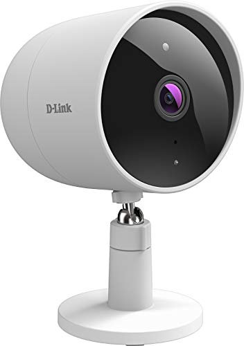 D-Link DCS-8302LH mydlink Full HD Outdoor Wi-Fi Camera (Nachtsicht, KI-Basierte Personenerkennung, Two-Way Audio, 85 dB Siren, SD/Cloud Video Recording, Ethernet, ONVIF, Alexa, Google Assistant)