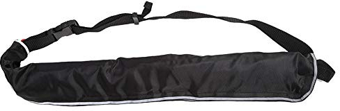 JULYKAI Buoyancy Safety Board Inflatable Belt, with Reflective Tapes And Whistle Flotation Device, Safe Swimming for Hunting, Flat-Water(black)
