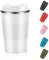 Dycietx Travel Mug with Leakproof Lid,Insulated Reusable Coffee Mug Hot&Cold Drinks/Tea,Portable Stainless Steel Thermal Takeaway Travel Coffee Cup Car/Outdoor/Picnic/Office/School (White) (CM03RD)