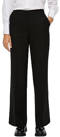 s.Oliver Regular: Wide Leg Hose aus Viskosemix