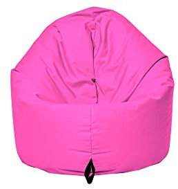 MB MILLINDABAG 2 in 1 Sitzsack für Kinder Jugendliche und Erwachsene Beanbag Sessel Kissen Indoor & Outdoor Gaminggeignet & bereits gefüllt Sitzkissen Bodenkissen (Pink, Durchmesser: 125 cm)