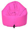 MB MILLINDABAG 2 in 1 Sitzsack für Kinder Jugendliche und Erwachsene Beanbag Sessel Kissen Indoor & Outdoor Gaminggeignet & bereits gefüllt Sitzkissen Bodenkissen (Pink, Durchmesser: 125 cm)