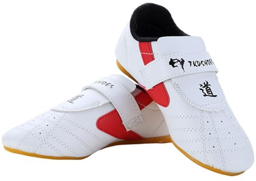 Chaoyilian Chaussures De Sport De Taekwondo,Chaussures De Boxe Karaté,Kung Fu Boxe Karaté Baskets,Chaussures De Karaté Kung Fu Tai Chi,AntidéRapant LéGer Respirantes,pour Hommes Femmes Adulte Enfants