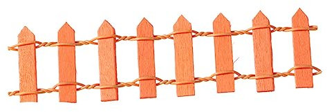 BESPORTBLE Mini Cerca del jardín Delantero decoración Blanca Mini Valla para Ornamento Mini Decoraciones para árboles Valla de Madera suculentas Decorar Borde la Cerca bebé Adornos Bambú