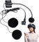 Generisch Cuffia da moto, con connettore impermeabile Type-C – riduzione del rumore HD semi-maschera impermeabile per interviste vlogging comunicazione moto