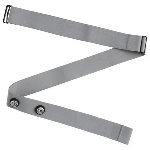 Jecdfs Fascia Cardio Toracica Regolabile 75-105 cm con Sensori Bluetooth ANT+ Compatibile con Polar H10 Wahoo Coospo Magene - Grigio Cintura Impermeabile per Corsa Ciclismo Allenamento Intenso