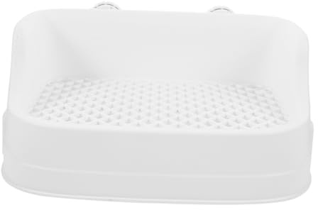 iplusmile Bac à Litière avec Amovible et Protection Anti-éclaboussures pour Cage Intérieure Toilette Réutilisable pour Rongeurs Hamsters et Cochons Nettoyage Facile