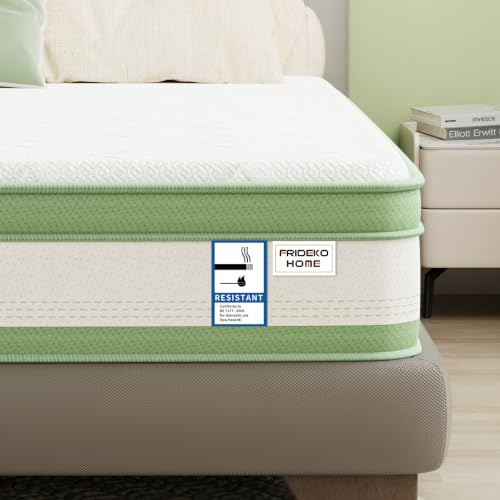 FRIDEKO 10 Inch King Size Mattress 5FT, Medium Firm Hybrid Pocket Sprung