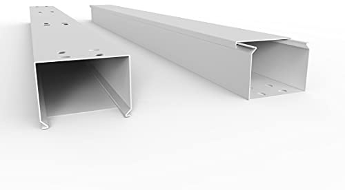 SCOS Smartcosat SCOSKK59 10 m Kabelkanal (L x B x H 2000 x 80 x 60 mm, PVC, Kabelleiste, Schraubbar) weiß