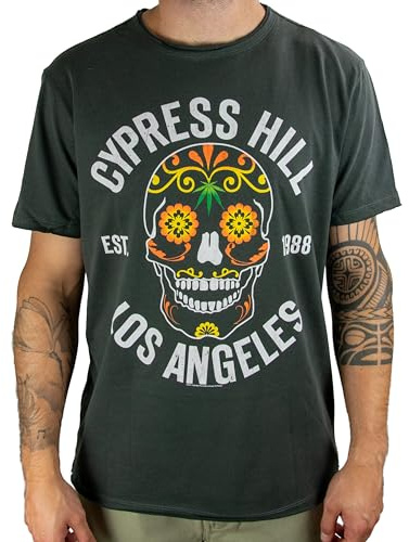 Amplified Cypress Hill blommig skalle unisex T-shirt (XL)