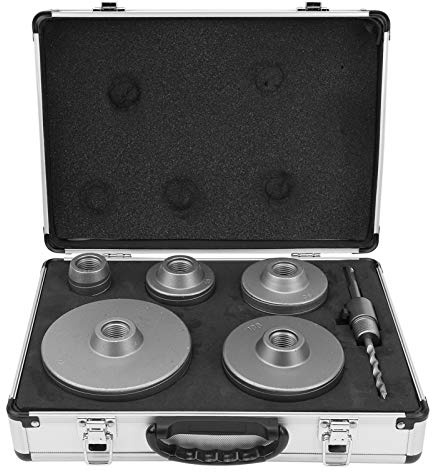 Scie à Cloche Trépan, 10Pcs Couronne Carotteuse + Adaptateur pour Climatiseurs, Machines à Laver PoinçOnnage De Tuyaux, avec 40 mm, 65 mm, 80 mm, 100 mm, 125 mm