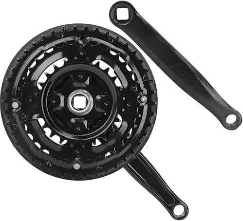 cyclingcolors fahrrad kurbelgarnitur 3fach 24-34-42 zähne mit kurbel 170mm MTB fahrrad Tretkurbel Kettenblatt Kettenradgarnitur