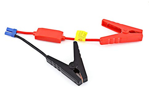 Cavo di avviamento per auto con connettore EC5 e morsetto - Cavo di avviamento sicuro con protezione contro l'inversione di polarità - Perfetto per la maggior parte degli avvi