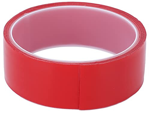 Ldafava Double Sided Tape Heavy Duty Removable Adhesive Tape Strong Stick Transparent Wall Mounting Tape for Photos Posters Decorations Red Acrylic Material 36 116g (3CM*1M)