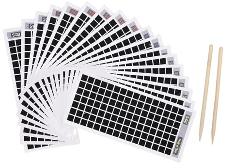 Carte da Gioco da Grattare, Meccanica Classica del Campo Minato con Design da Grattare per un Gioco Strategico per Feste, Materiale Cartaceo Portatile e Leggero