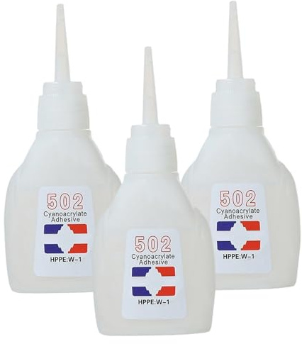 3 st 502 lim, 30 g snabbhäftande vattentät snabbtorkande 502 superlim för metall, glas, plast, läderreparation, super