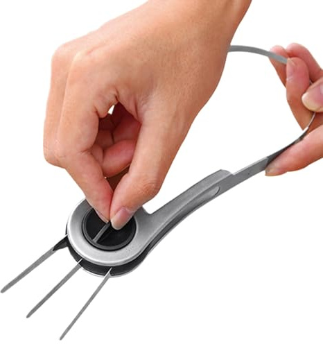 Affettatrice di mango - Utensile da taglio ergonomico in acciaio per uso domestico - Snocciolatore e tagliafrutta, per , anguria, pitaya, insalata di frutta, cucina