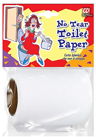 W WIDMANN MILANO Party Fashion 09585 - Unzerreißbare Toilettenpapier, Scherzartikel, 1. April