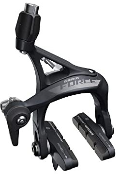 SRAM Force AXS Front Road Brake Caliper with Dual-Pivot Design, 28c Tire Clearance & SwissStop Pads | Aluminum, Wireless Compatibility