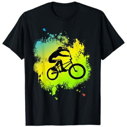 Vélo à colorier BMX avec une roue, des cascades, des pédales T-Shirt
