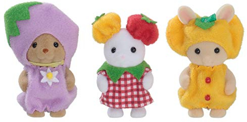SYLVANIAN FAMILIES 5592 Trioen av bebisar i grönsakskostymer