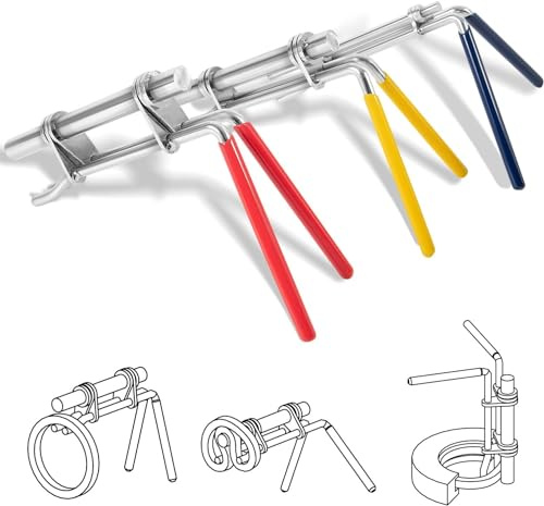 CTcar Strumenti di installazione per guarnizioni idrauliche | Set di guarnizioni di riparazione per cilindri idraulici | Set di strumenti di installazione per guarnizioni a U con twistor (confezione
