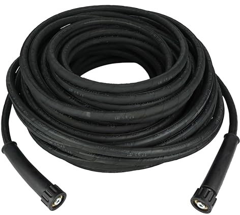 Profi Hochdruckschlauch | für Kärcher Kränzle Hochdruckreiniger | bis 250 bar | 1m Länge 8DN/7,9mm | flexibel und witterungsbeständig | M22x1,5 IG x M22x1,5 IG | Schlauch