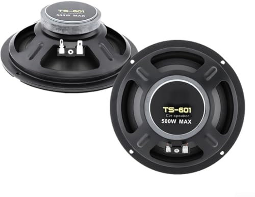 2 altoparlanti audio da 15,2 cm, altoparlanti per auto, altoparlanti coassiali HiFi per auto, subwoofer, audio per auto, 16 x 16 x 6 cm