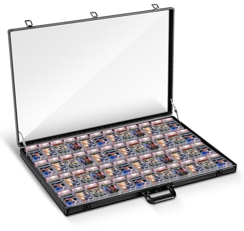 Memorywuu 34x22 Trade Show Display Case Table Top Portable Aluminum Sports Card Display Case Frame with Clear Acrylic Showcase with Locks for Jewelry Craft Collector Shows(Black)
