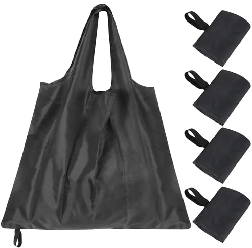 JSMTKJ Shopper Borsa 4 Pezzi Borsa per la Spesa Portatile Borse Pieghevole Spesa Borsa Impermeabile Shopping Bag Sacchetti della Spesa per Viaggi all' Aperto