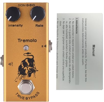 Domary Gitarr Tremolo Pedal Mini Tremolo Effektpedal Gitarr Effektpedal