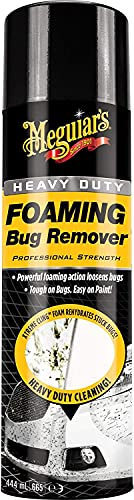 Meguiar's Insektenentferner Auto - Lackschonende einfache Reinigung von Insektenrückständen - Schaum mit langer Haftwirkung, Heavy Duty Foaming Bug Remover G180515EU, 444ml