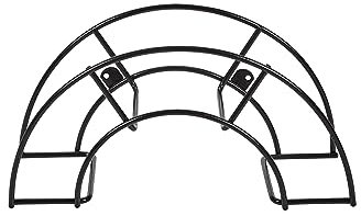 Support pour Tuyau d'Arrosage Plastifié Petit Acier Noir 36,5 x 12,5 x 18,5 cm