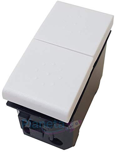 Interruttori prese pulsanti bianco frutti compatibili bticino living light/international e air (Pulsante Doppio)
