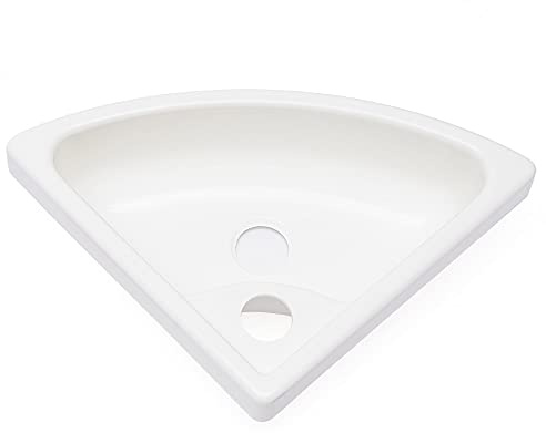 Wall-Mounted Single Bowl Sink Triangle Wash Basin Thick Small Sink Corner for Kitchen Bathroom Lavatory (Style F)