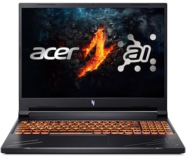acer Nitro V16 (ANV16-71-57G5) / 16 WUXGA IPS 165Hz / Intel Core i5-14450HX / 16 GB DDR5 RAM / 1.000 GB PCIe SSD/NVIDIA GeForce RTX 4060 / Windows 11 Home/Obsidian Black