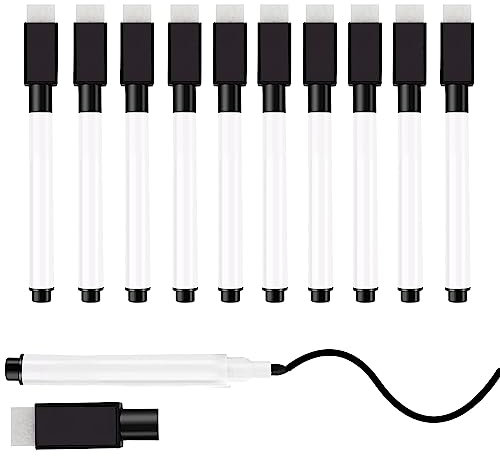 VOTON Whiteboard Marker, 10-Stück Magnetische Whiteboard Stifte und Radiergummi Set Fine Tip folienstift abwischbar und Dry Wipe Markers