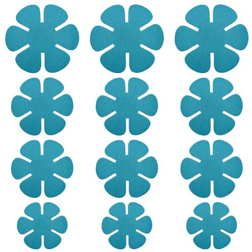 Hsthe Sea 12PCS Almohadillas divisorias de ollas Protectores de cacerolas apilables Protector de Cacerola Antiadherente Estera de Aislamiento térmico 3 tamaños Diferentes para Proteger y Separar