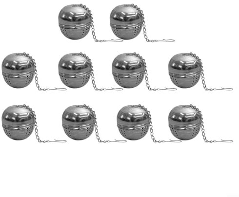 Lot de 10 boules infuseur à thé en acier pour une infusion de thé savoureuse