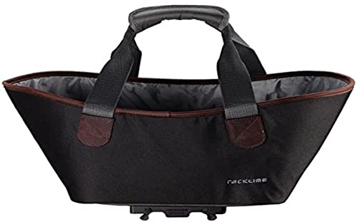 Racktime Unisex – Erwachsene Agnetha Einkaufstasche, Carbon Black, 15 Liter