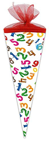 Nestler School cone number monster sugar cone first day of school size: 22 cm round